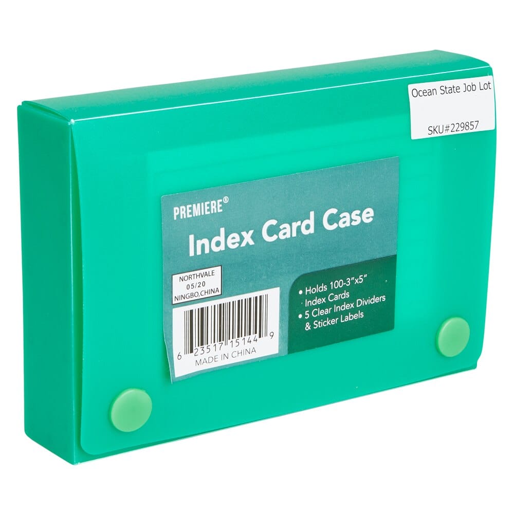 Premiere® Index Card Case