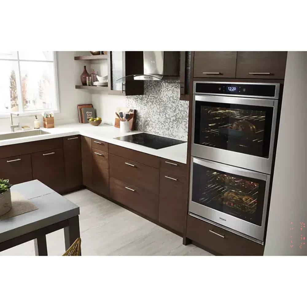 Whirlpool Smart Double Convection Wall Oven with Air Fry, 10.0 cu. ft.