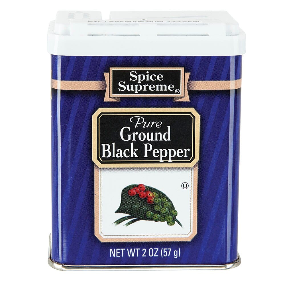 Spice Supreme Ground Black Pepper, 2 oz