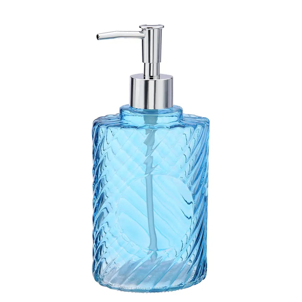 Glass Soap Dispenser, Blue, 6.5 fl. oz.