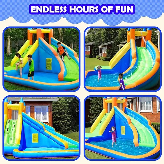 Doctor Dolphin Inflatable Castle Water Slide