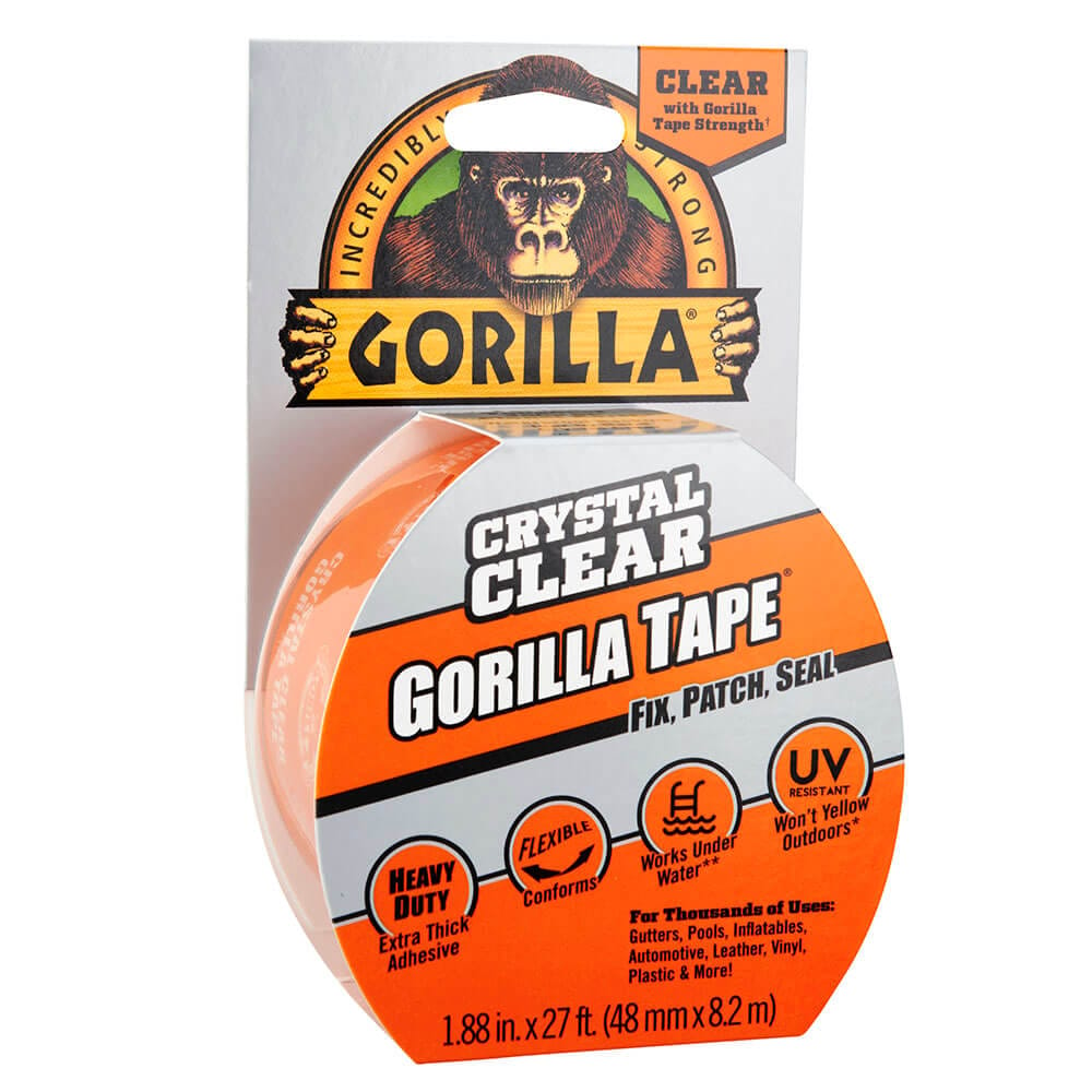 Crystal Clear Gorilla Tape, 27'