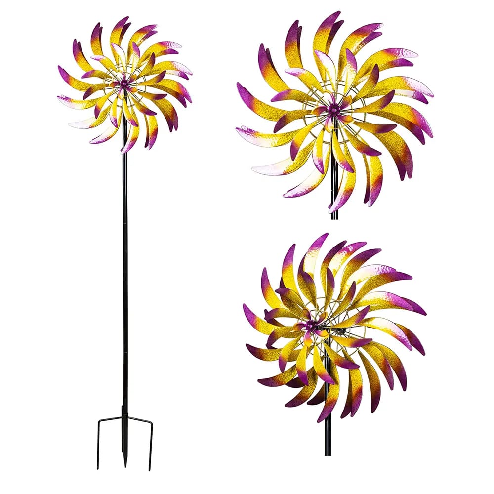 Tropical Breeze Wind Spinner, Yellow/Purple