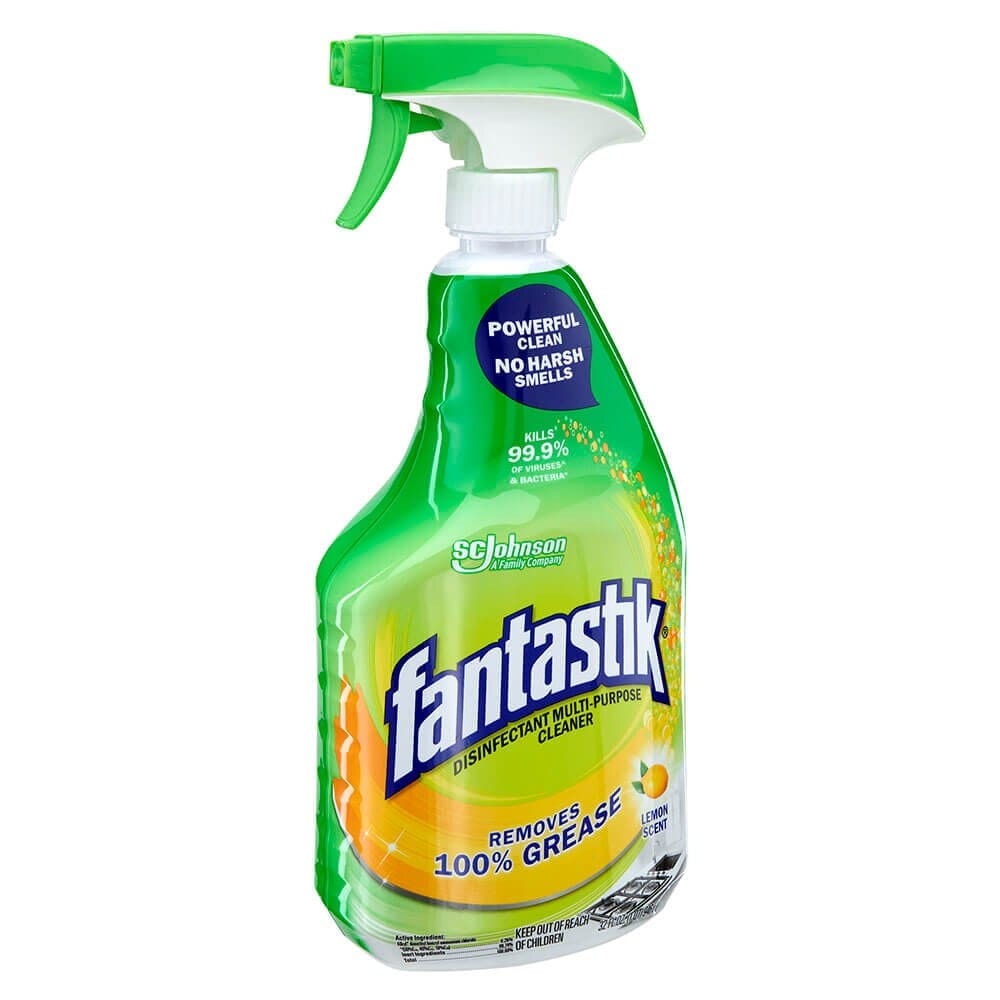 Fantastik Lemon Scent Disinfectant Multipurpose Spray Cleaner, 32 oz