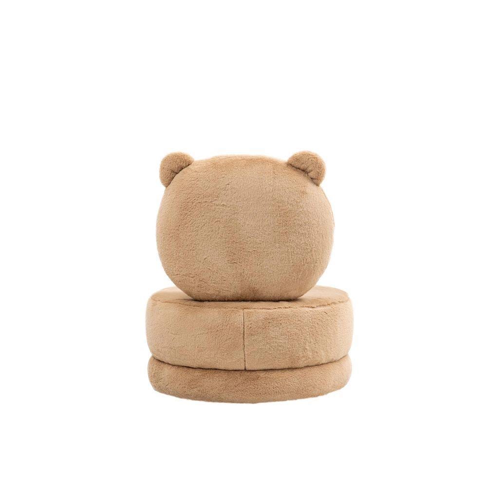 Home 2 Office Faux Fur Kids Bear Swivel Chair, Brown