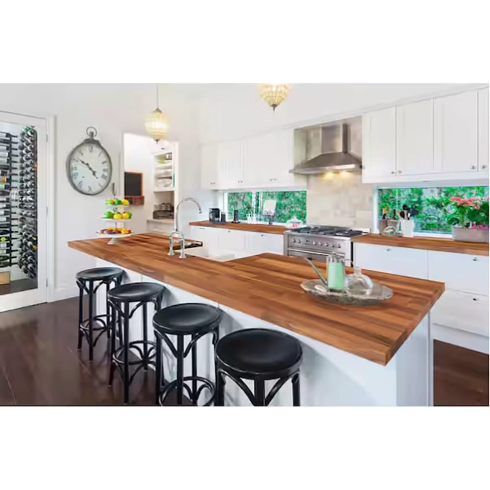 Hampton Bay Unfinished Walnut Butcher Block Counter Top, 50" x 25" x 1.5"