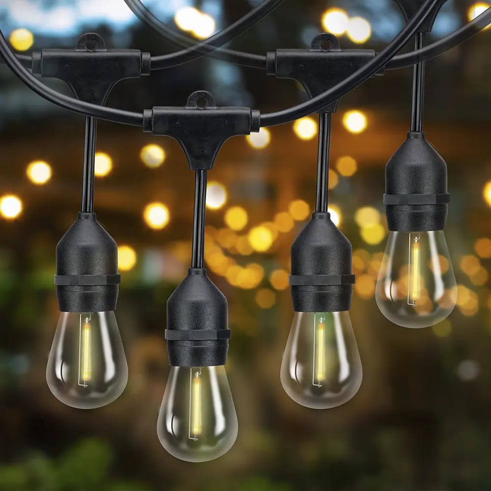 Outdoor Living Plug-in LED String Lights, 24 ft.