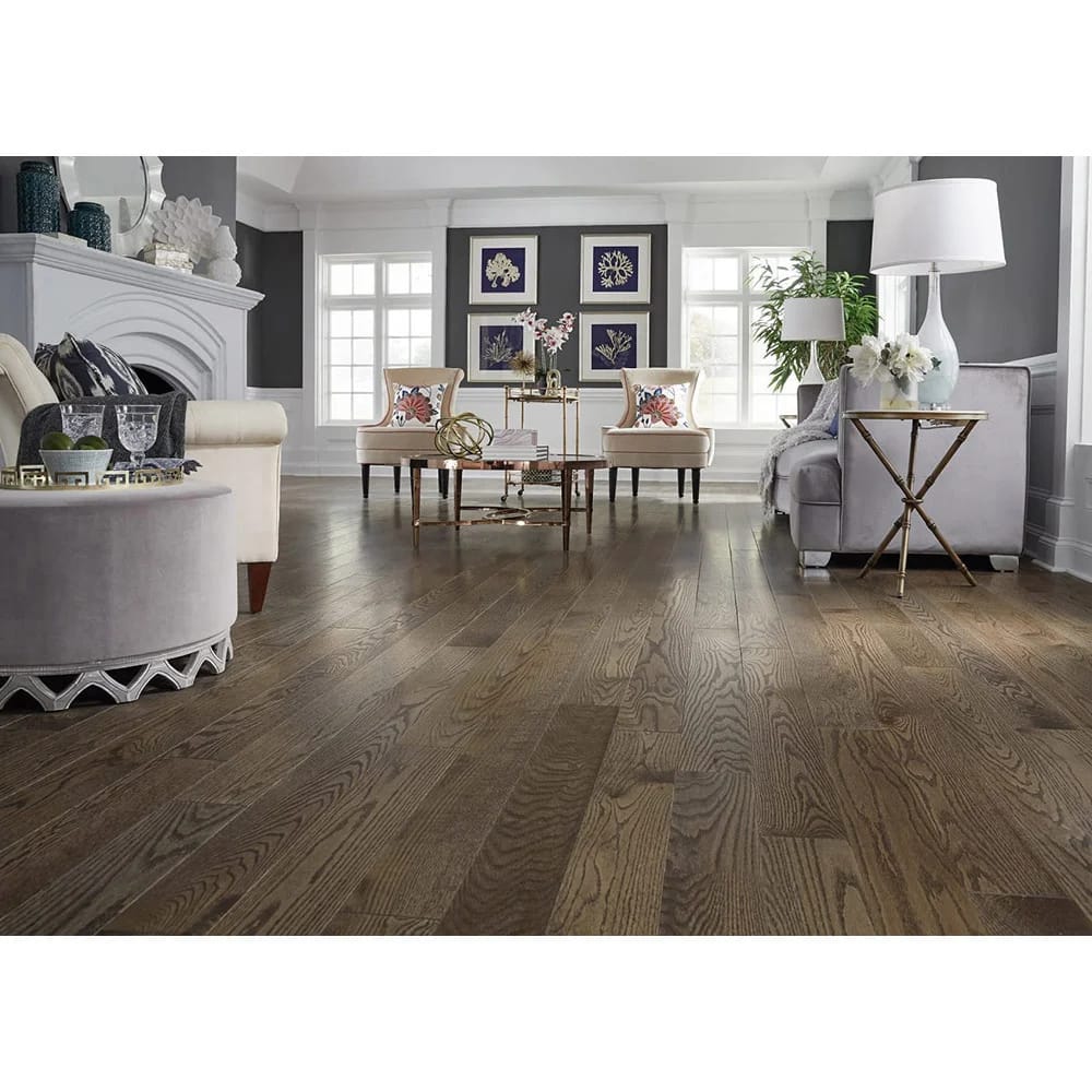 Bellawood 3/4" Gray Fox Oak Solid Hardwood Flooring, Gray, 23.5 sq. ft. ($5.96/sq. ft.)