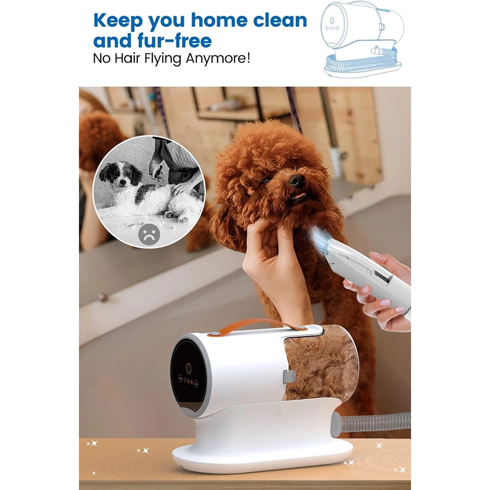 AIRROBO Pet Grooming Vacuum, White