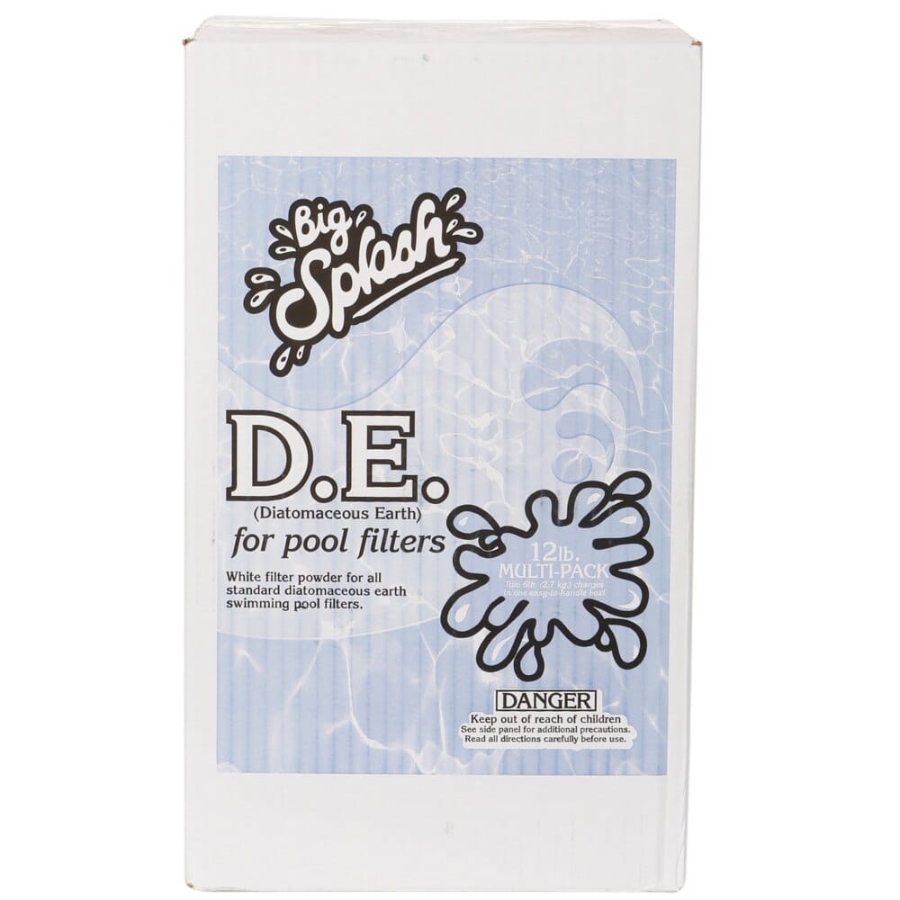 Splash D.E./Diatomaceous Earth Powder for Swimming Pools, 12 lb Multi-Pack