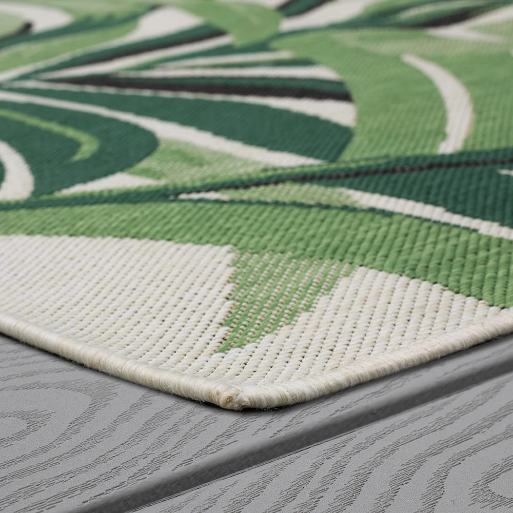 Mohawk Indoor/Outdoor Area Rug, Green Palms, 8' x 10'