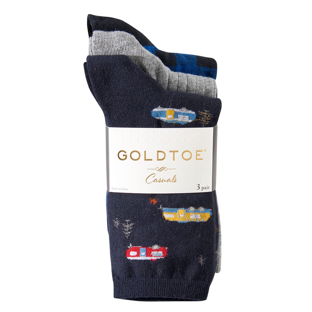 Gold Toe Boys Crew Socks, 3 Pair