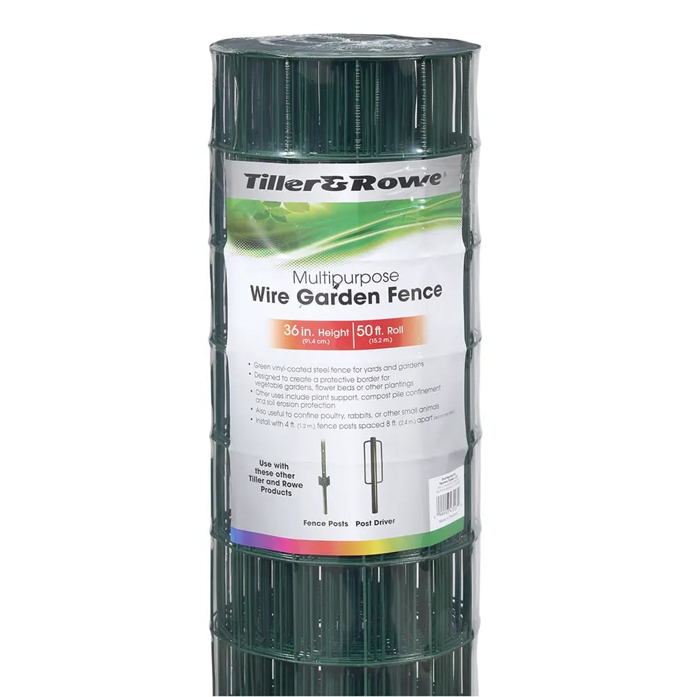 Tiller & Rowe Multipurpose Wire Garden Fence, 50' x 36"
