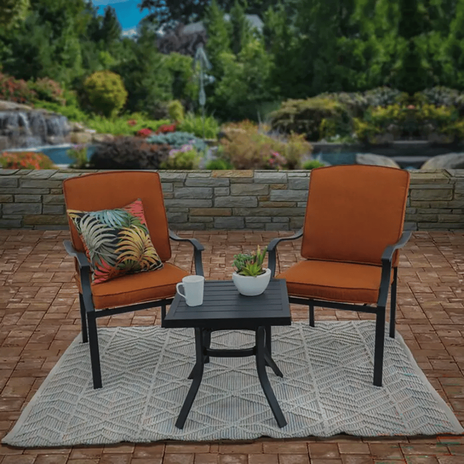 Hand Woven Polyester Indoor/Outdoor Rug, Multicolor, 5' x 7'