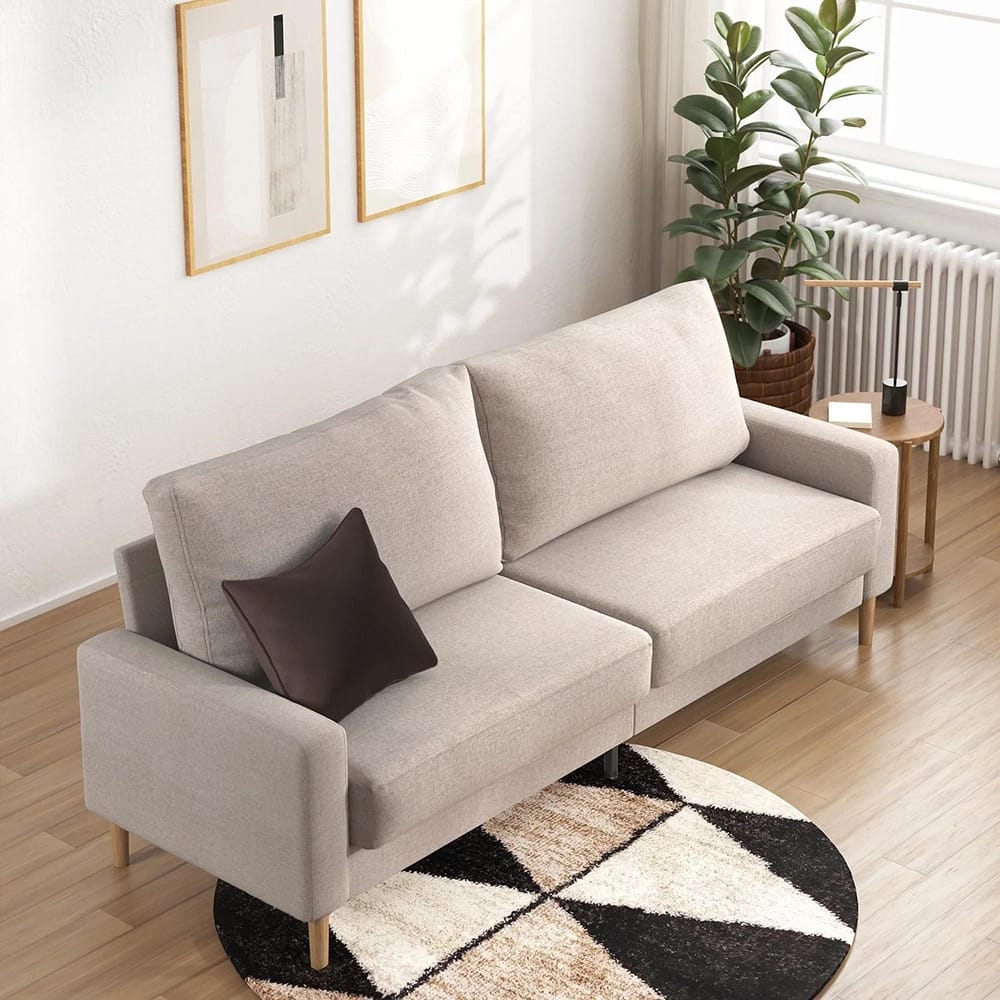 Zinus Colton Upholstered Sofa, Beige