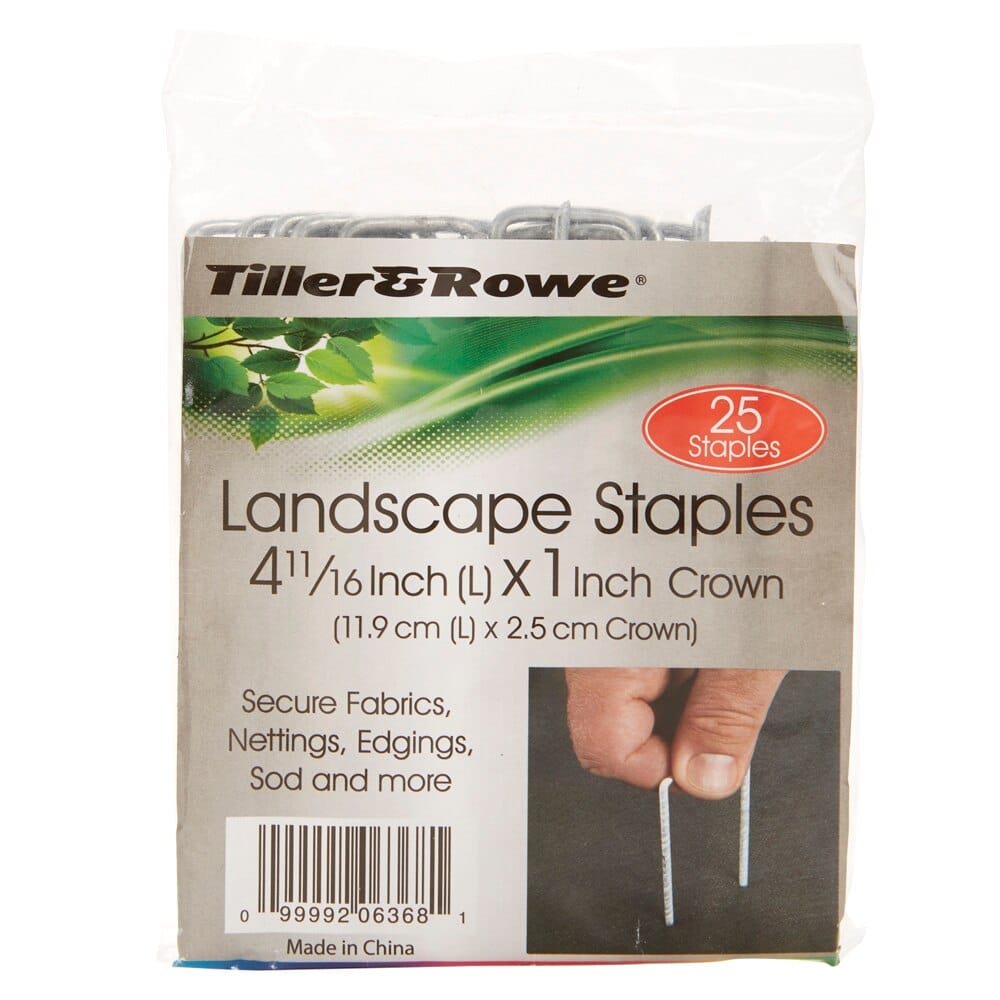 Tiller & Rowe Landscape Staples, 25 Count