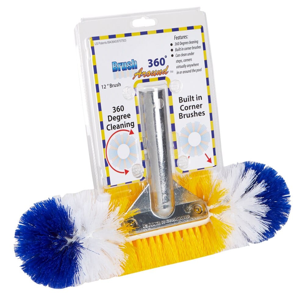 Brush Around 360 Degree Pool Brush, 12"