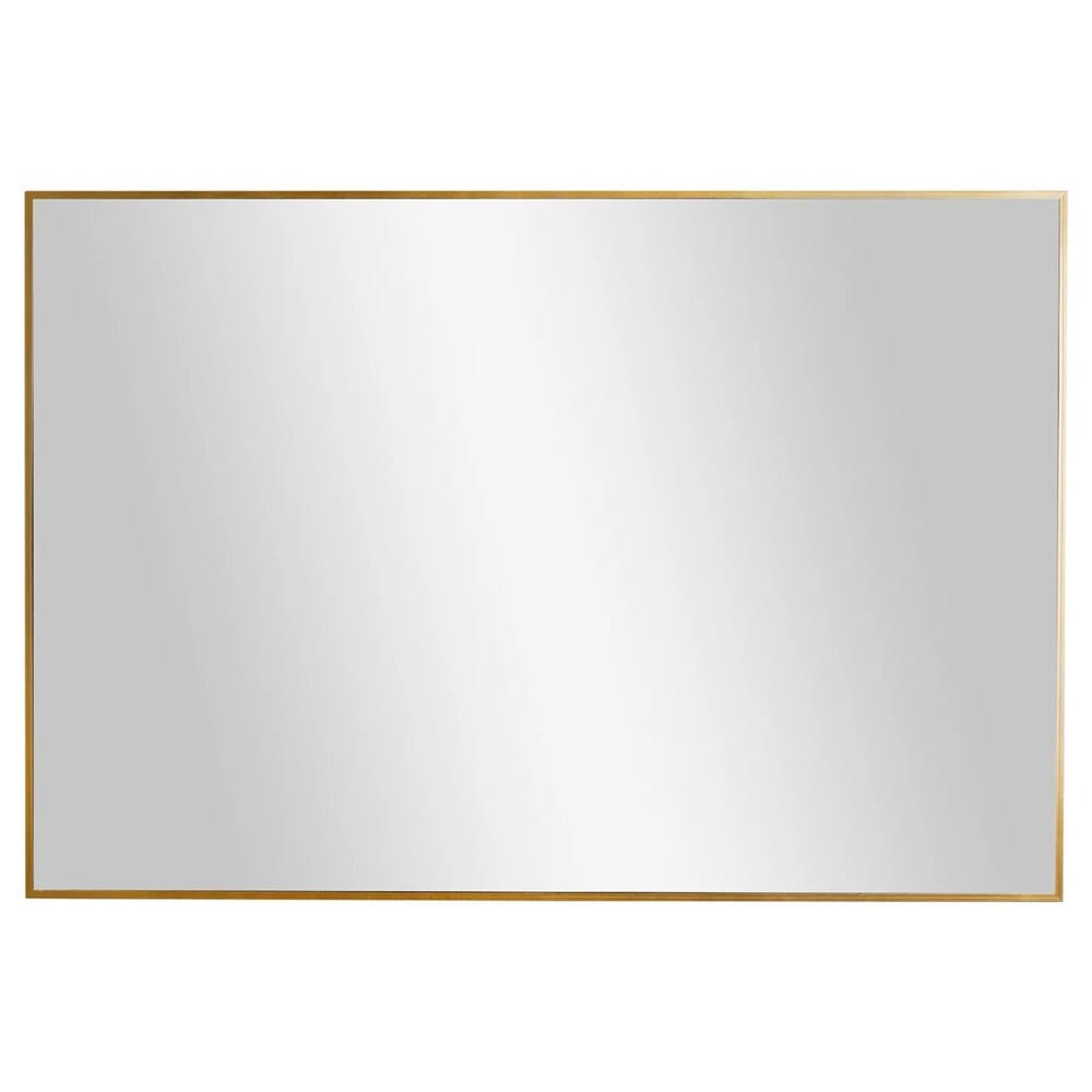 American Art Decor Rectangular Accent Wall Mirror, Gold