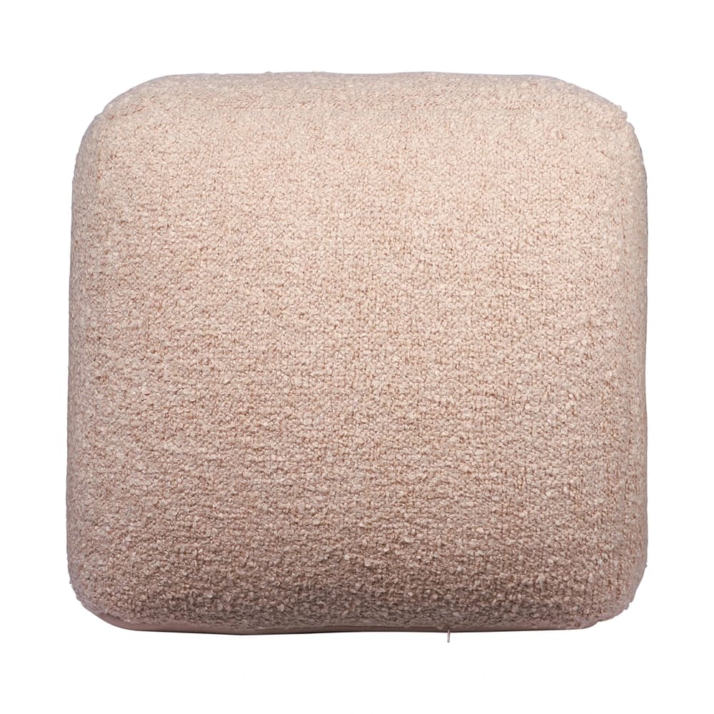 LR Home Boucle Pouf, Tan