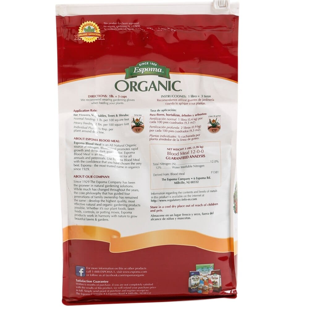 Espoma Organic Blood Meal, 3 lbs