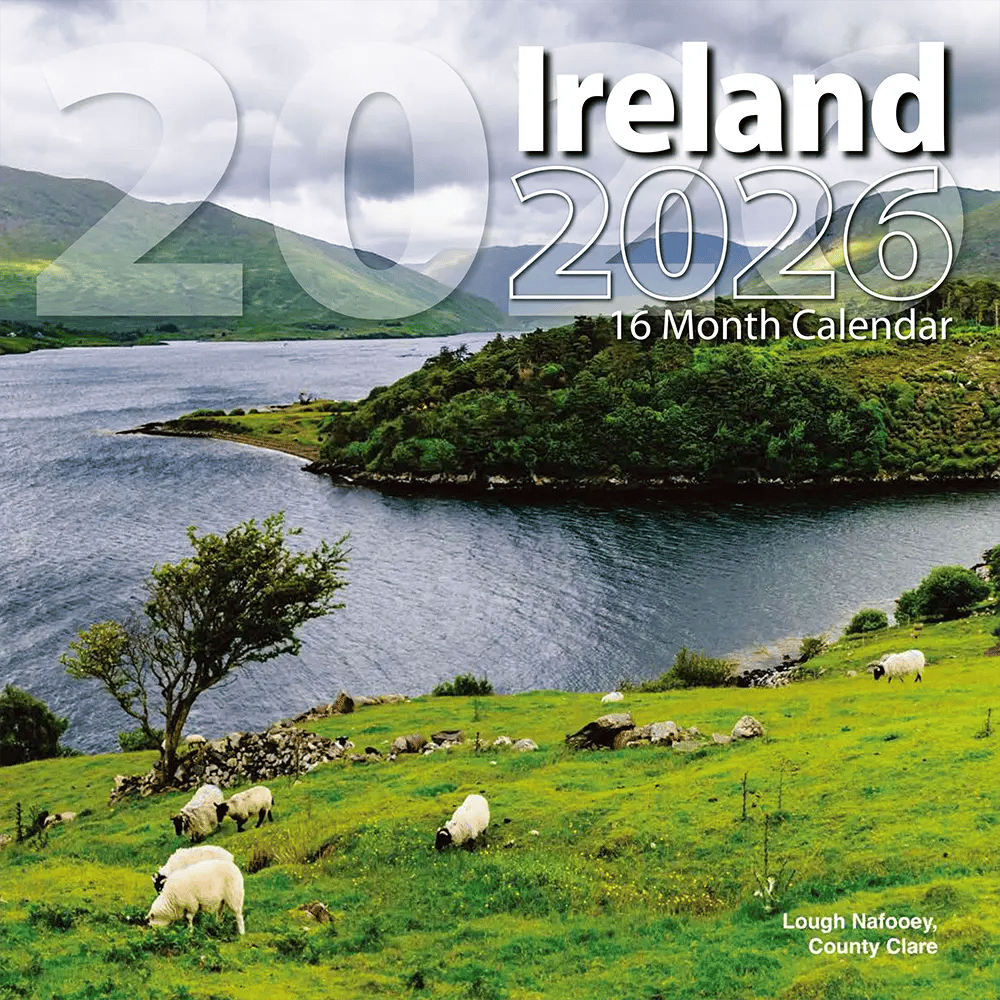 2026 Ireland Themed 16 Month Wall Calendar, 12"