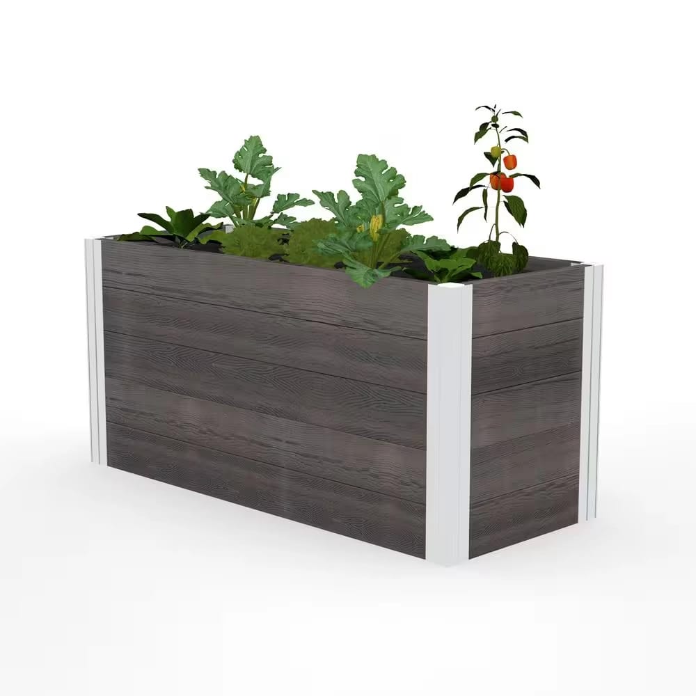 Vita Urbana 39 " Small Vinyl Planter, Gray