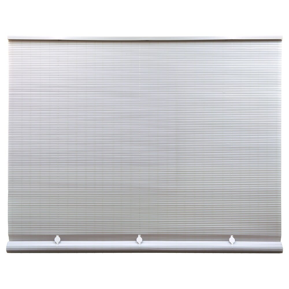 Indoor/Outdoor White PVC Cord Free Roll-Up Blind, 30"