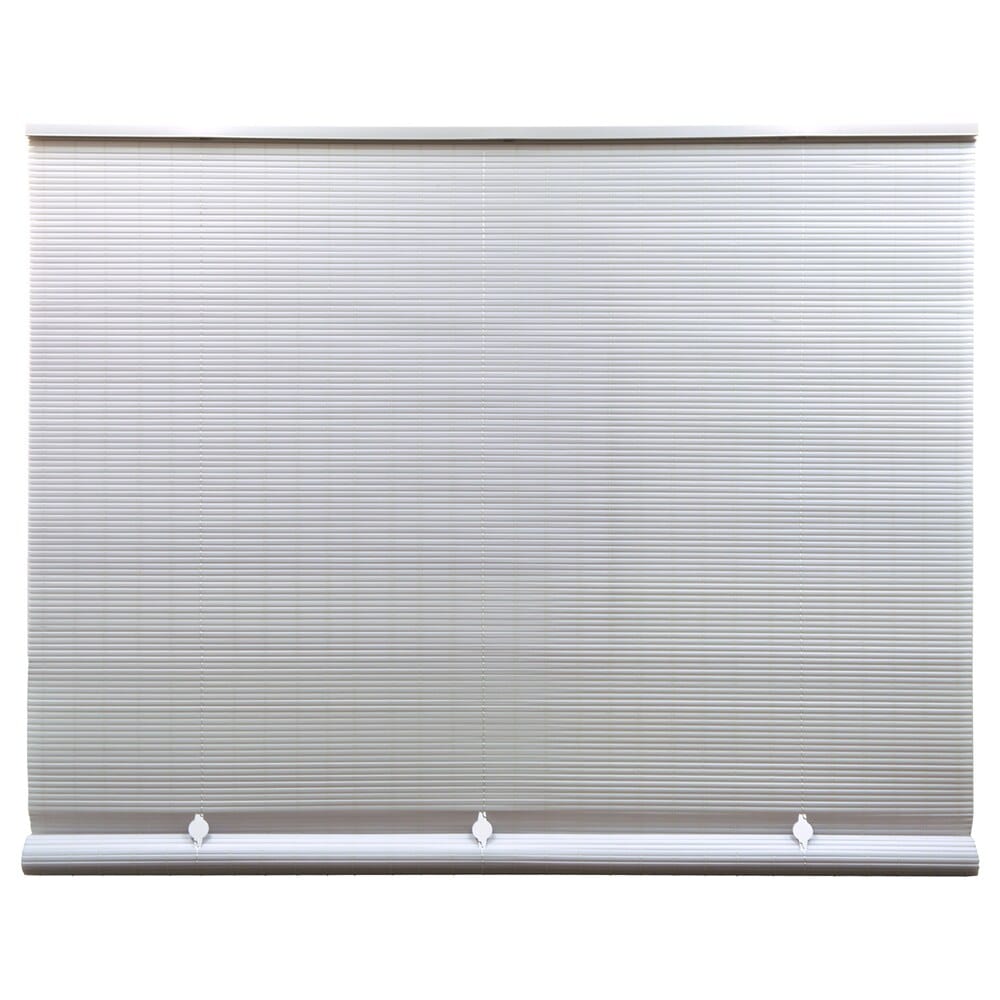 Indoor/Outdoor White PVC Cord Free Roll-Up Blind, 30"