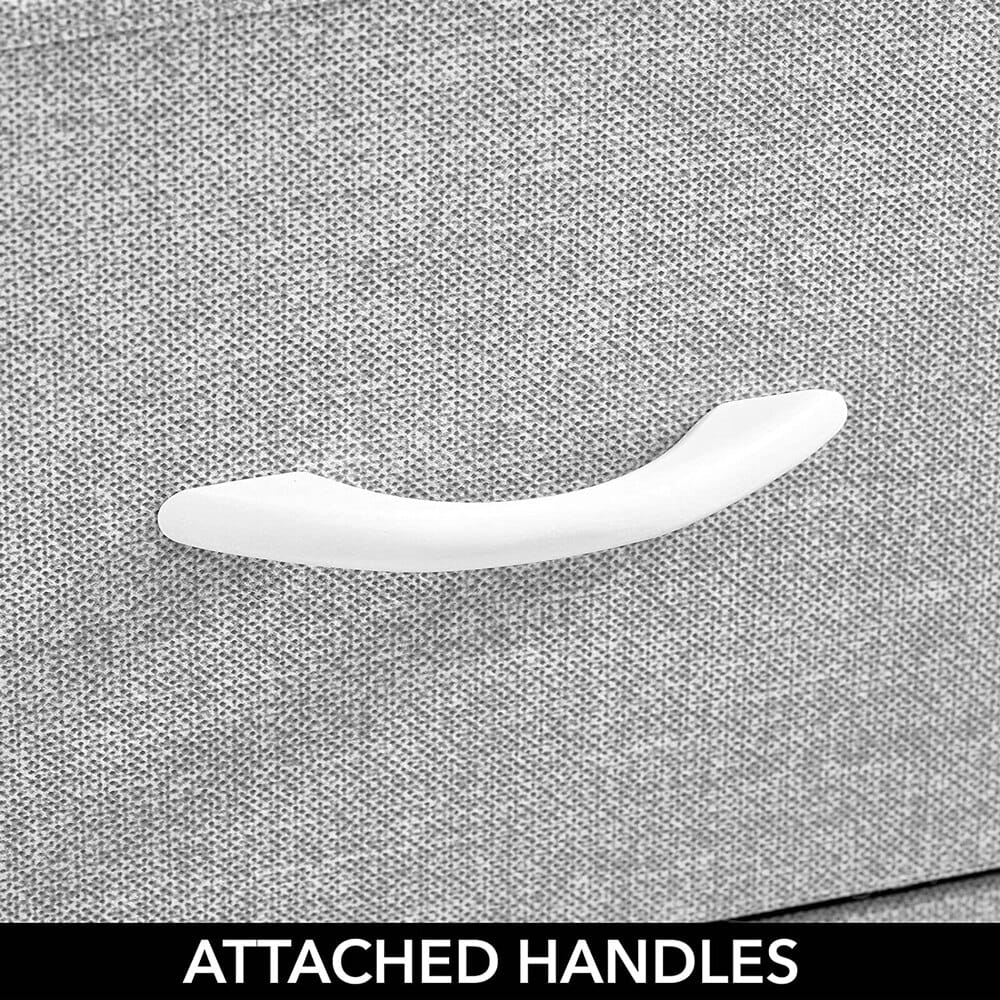 mDesign Modern 8-Drawer Storage Tower, Gray