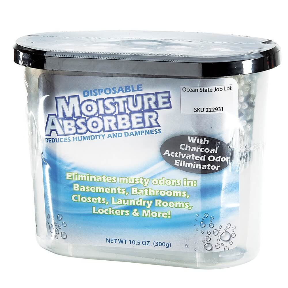 Moisture Absorber and Odor Eliminator with Charcoal, 10.5 oz