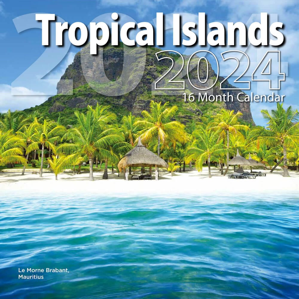 2024 Tropical Islands 16 Month Calendar, 12"