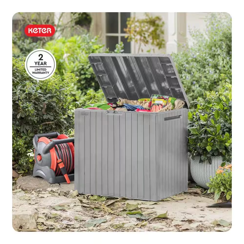 Keter Stonebrook 30 Gallon Deck Box, Gray