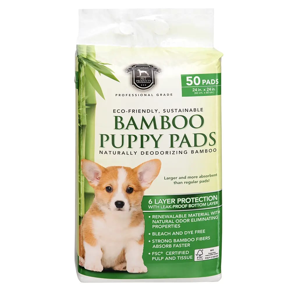 Huntington Bamboo Puppy Pad, 24" x 24", 50 ct.