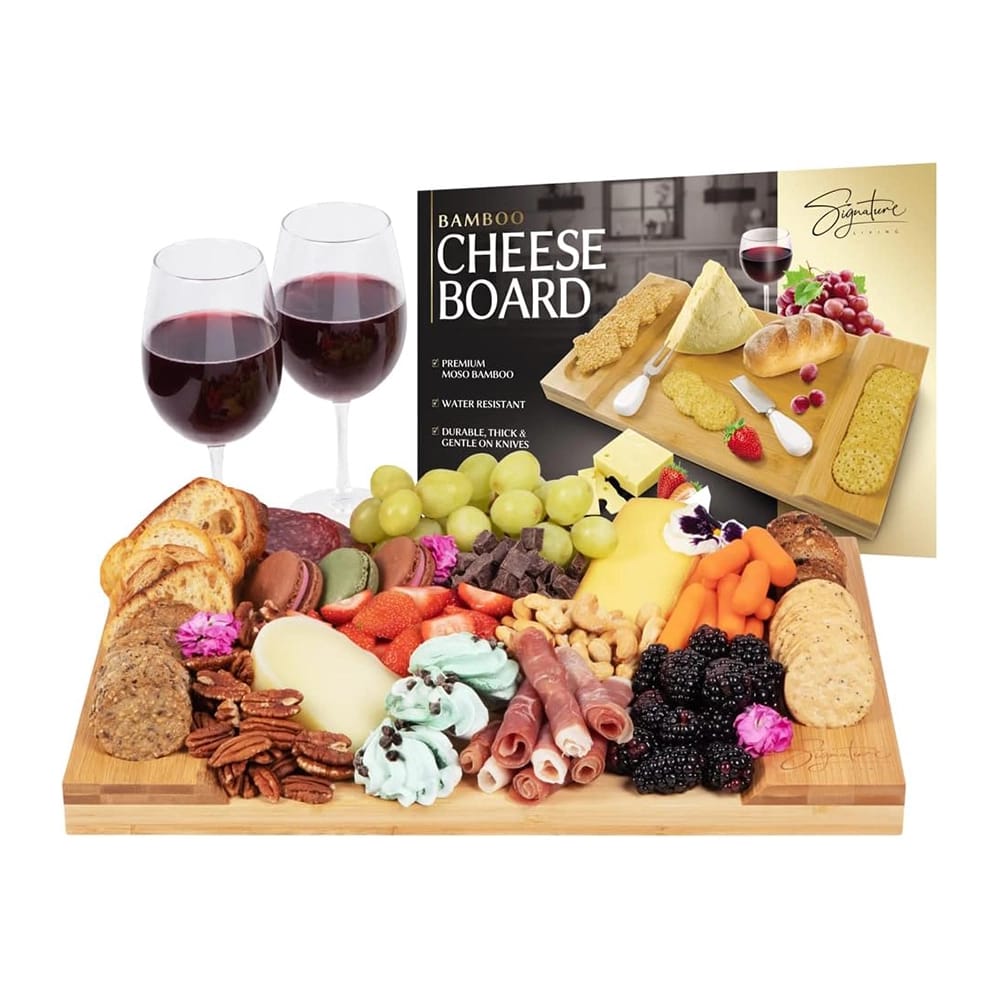 Signature Living Large Bamboo Cheese Board, 16" x 10"