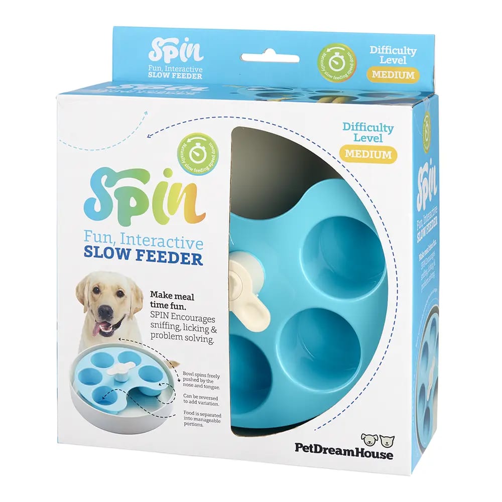 Pet Dream House Spin Bowl Interactive Feeder
