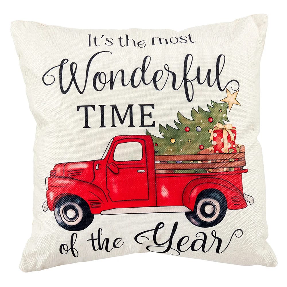 Assorted Christmas Pillow, 17" x 17"