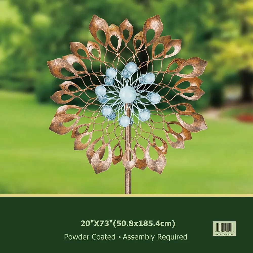 Earth & Sky Wind Spinner, Blue/Brown