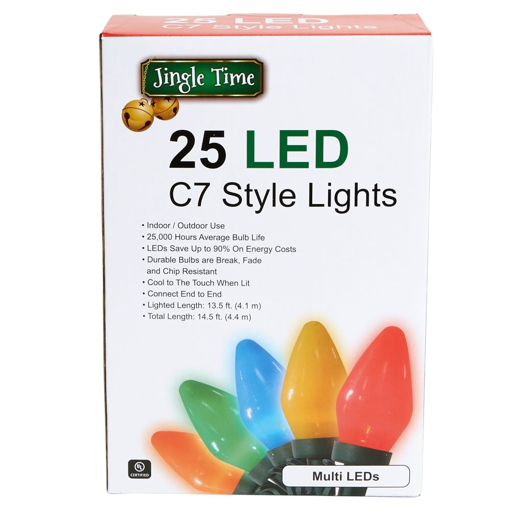 Jingle Time LED Multicolor Lights, 14.5'