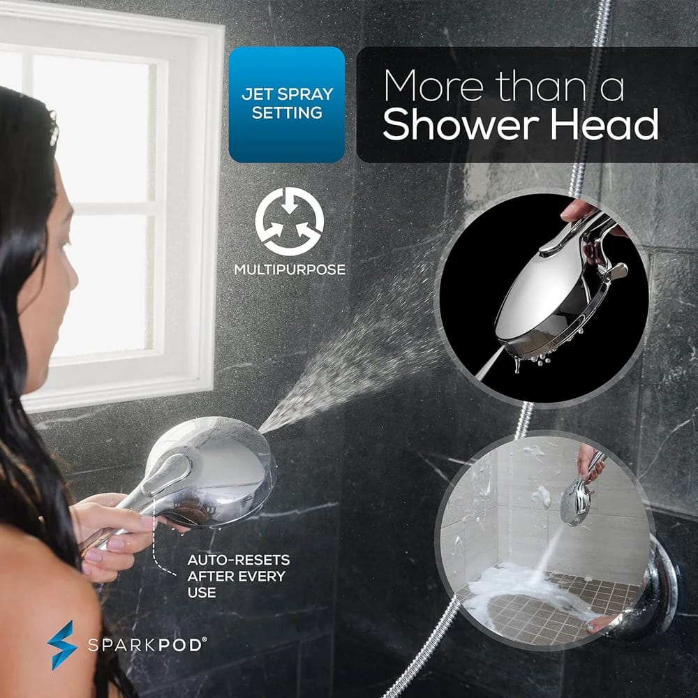 SparkPod 5" Handheld Shower Head, Chrome