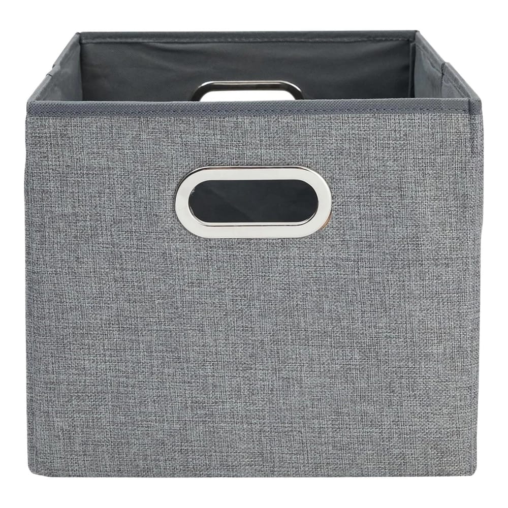 Stockroom Plus Decorative File Boxes, Gray, 2 Pack