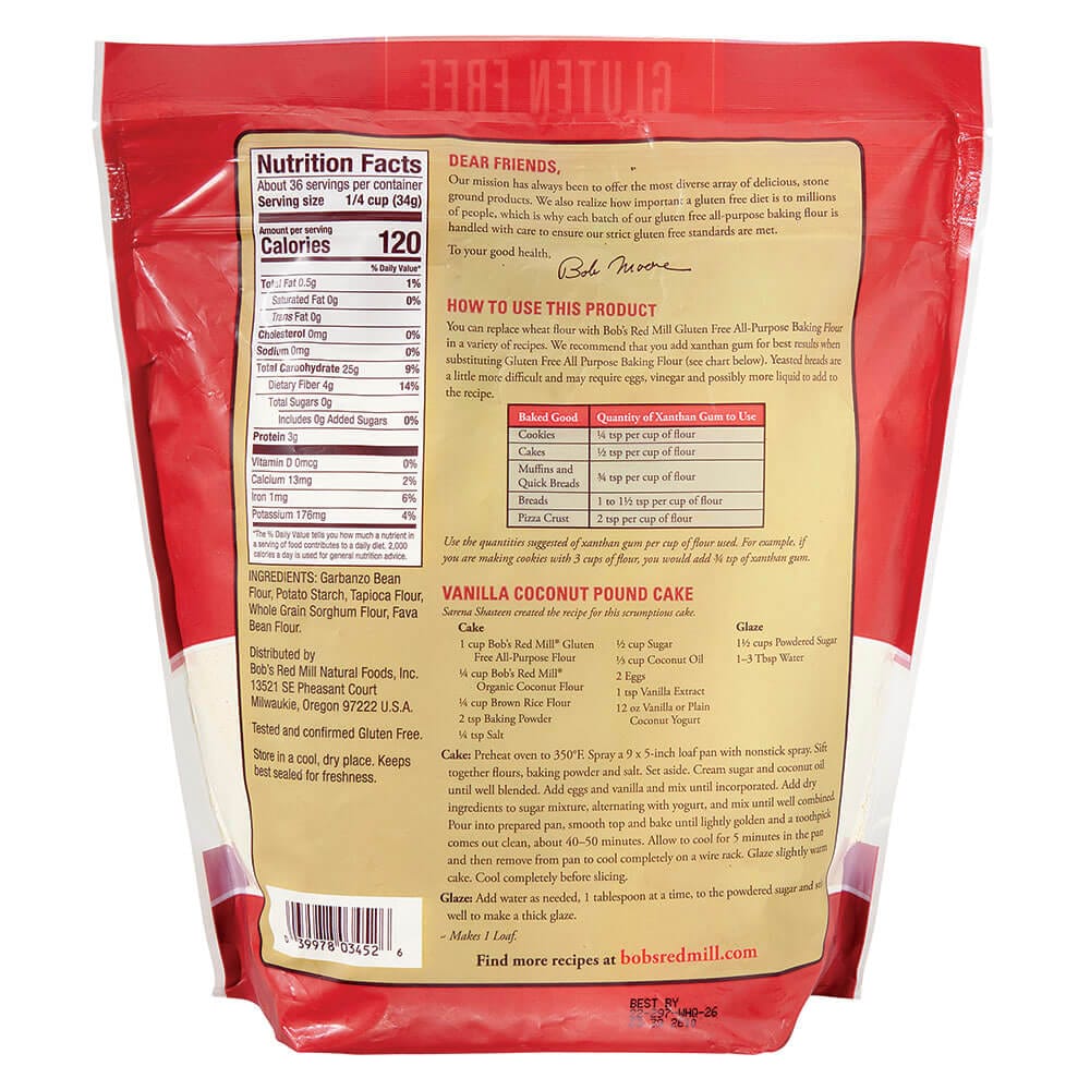 Bob's Red Mill Gluten-Free All Purpose Baking Flour, 44 oz