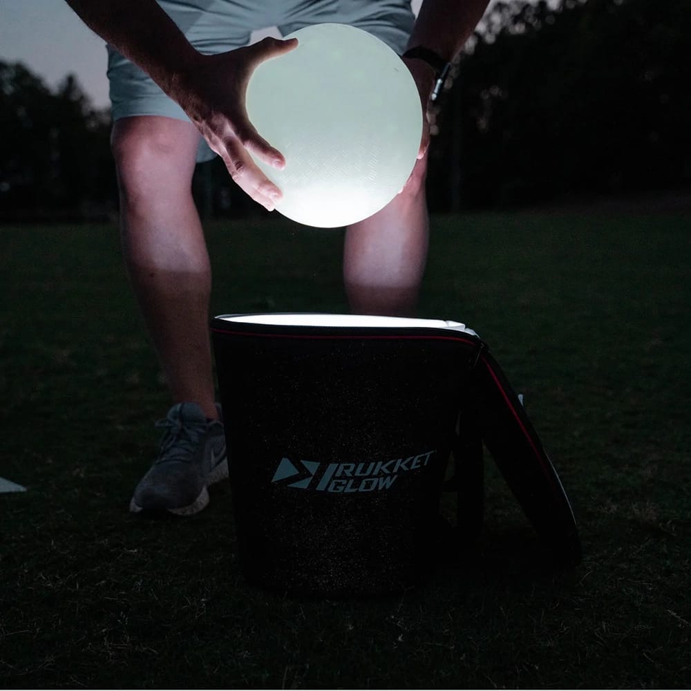 Rukket Sports Glow-in-the-Dark Kickball Game Set with Quick Charger
