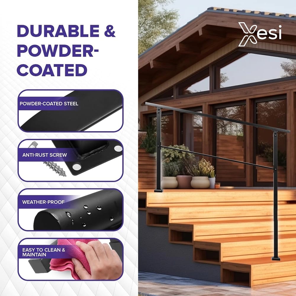 Xesi Strait Shape Step Handrail, 2-Steps