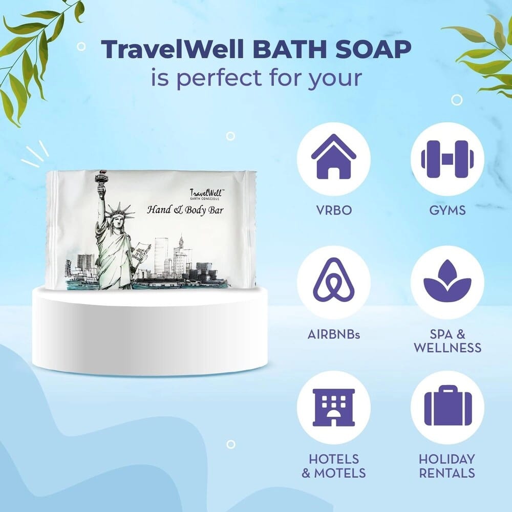 TravelWell Hand & Body Bar, 300 Count