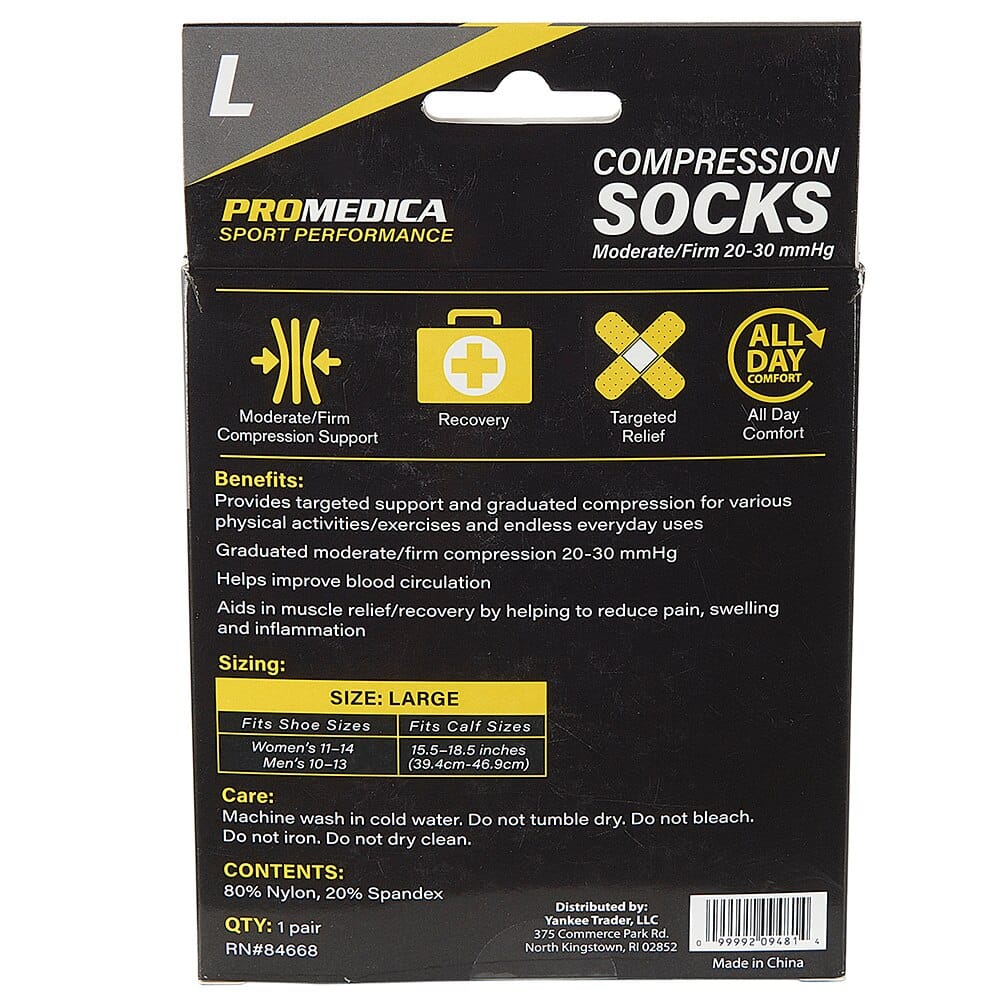 Promedica Sport Performance Uni-Sex Compression Socks, Large