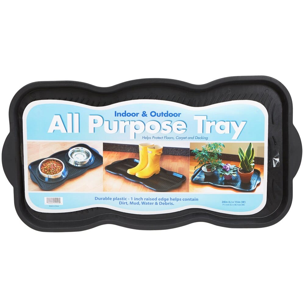 Indoor and Outdoor All Purpose Boot Tray, 15" x 28"