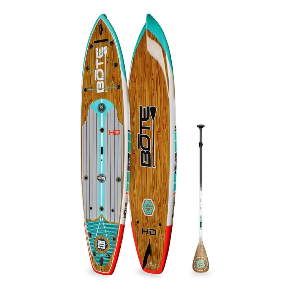 BOTE 10' x 6" HD Gatorshell Stand Up Paddle Board with Paddle, Classic Cypress