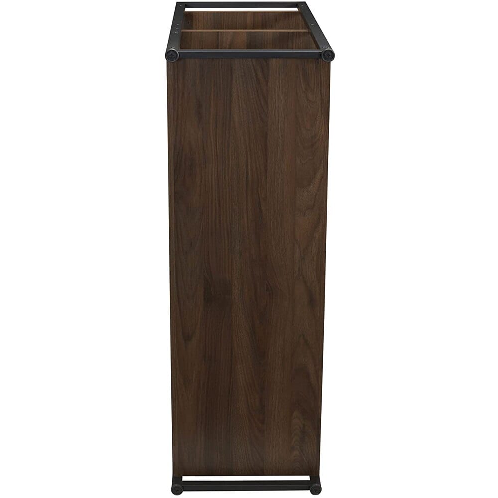 Household Essentials Jamestown Collection 3-Tier Bookshelf, Walnut