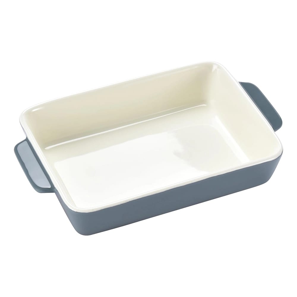 Bruntmor Porcelain Bakeware Set, 3 Pack, Gray
