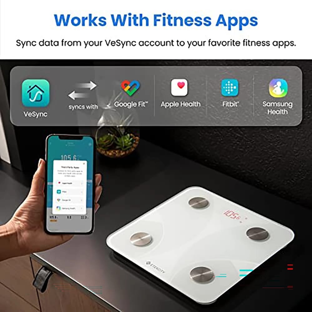 Etekcity Smart Fitness Scale, White